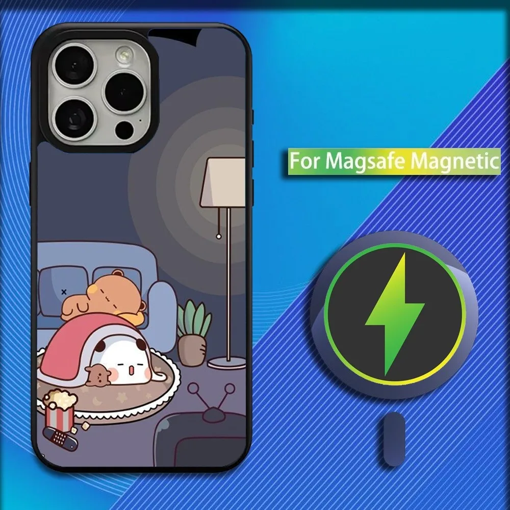 FUNNY Cute BuBu DuDu Phone Case For iPhone 16,15,14,13,12,11,Plus,Pro,Max,Mini Magsafe Magnetic Wireless Charging