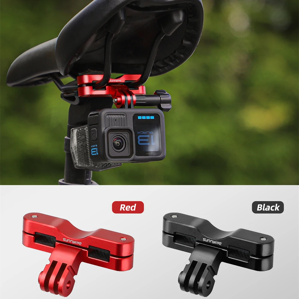 Bike Saddle Rail Bicycle Seat Mount For GoPro/OSMO Action/Insta360 ACE Sports Camera Accessories Holder Cycling Locking Screw