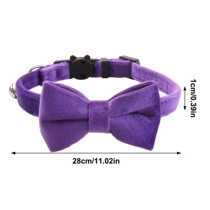 Cat Collar With Bow Pet Dog Bowtie Collar With Ringing Bell Cats And Dogs Decoration Accessories For Traveling Photography Home