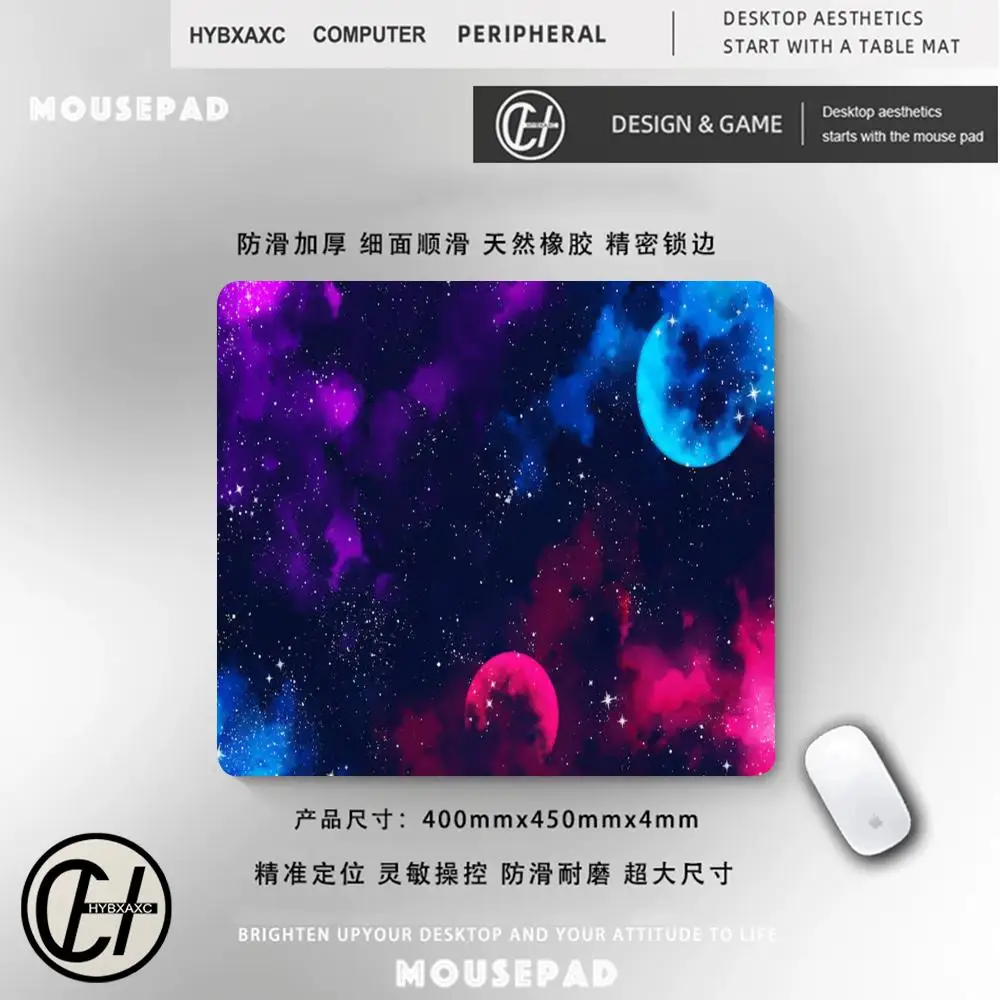 Watercolor Style Universe Starry Sky Computer Mousepad Gamer Mouse Carpet Mouspad Desk Pad Deskmat Mausepad Office Accessories