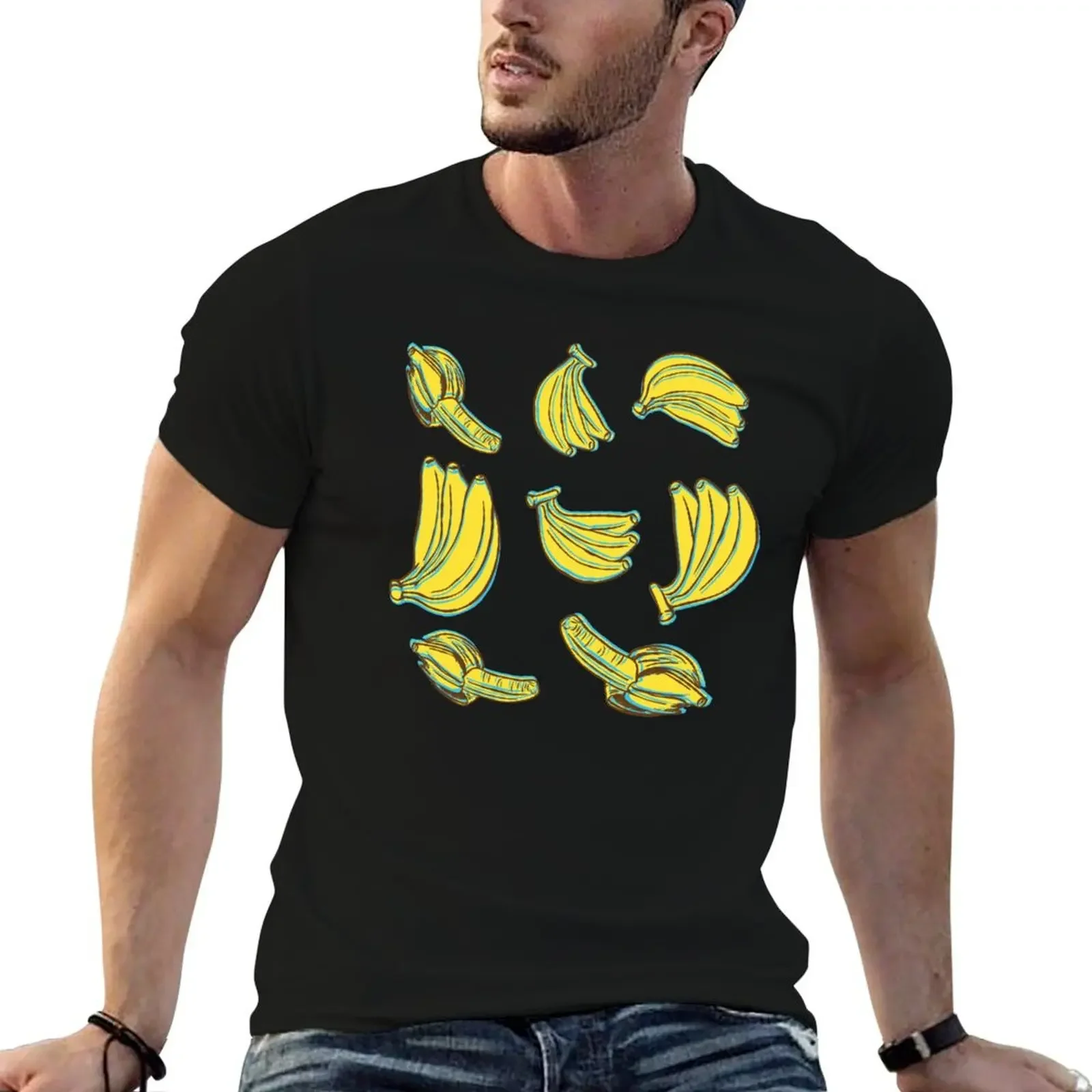 Bananal - Banana Pattern T-Shirt cheap stuff for a boy anime shirts men