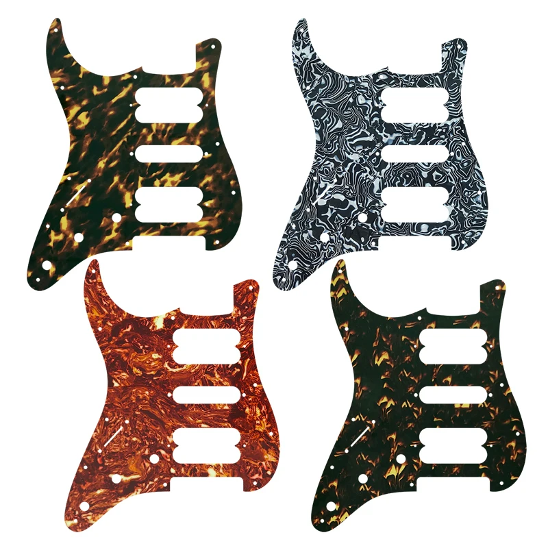 

XinYue Quality Guitar Pickguard Parts - For US Left Handed 11 Screw Holes Player Start Humbucker HSH Scratch Plate Many Colors