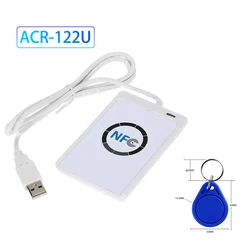 コネクテッドカードリーダーRfid Rクラッカー122U,13.56MHz,プログラミングコードの交換,NFC,iOSサポート,iec18092,クラックライターをサポート