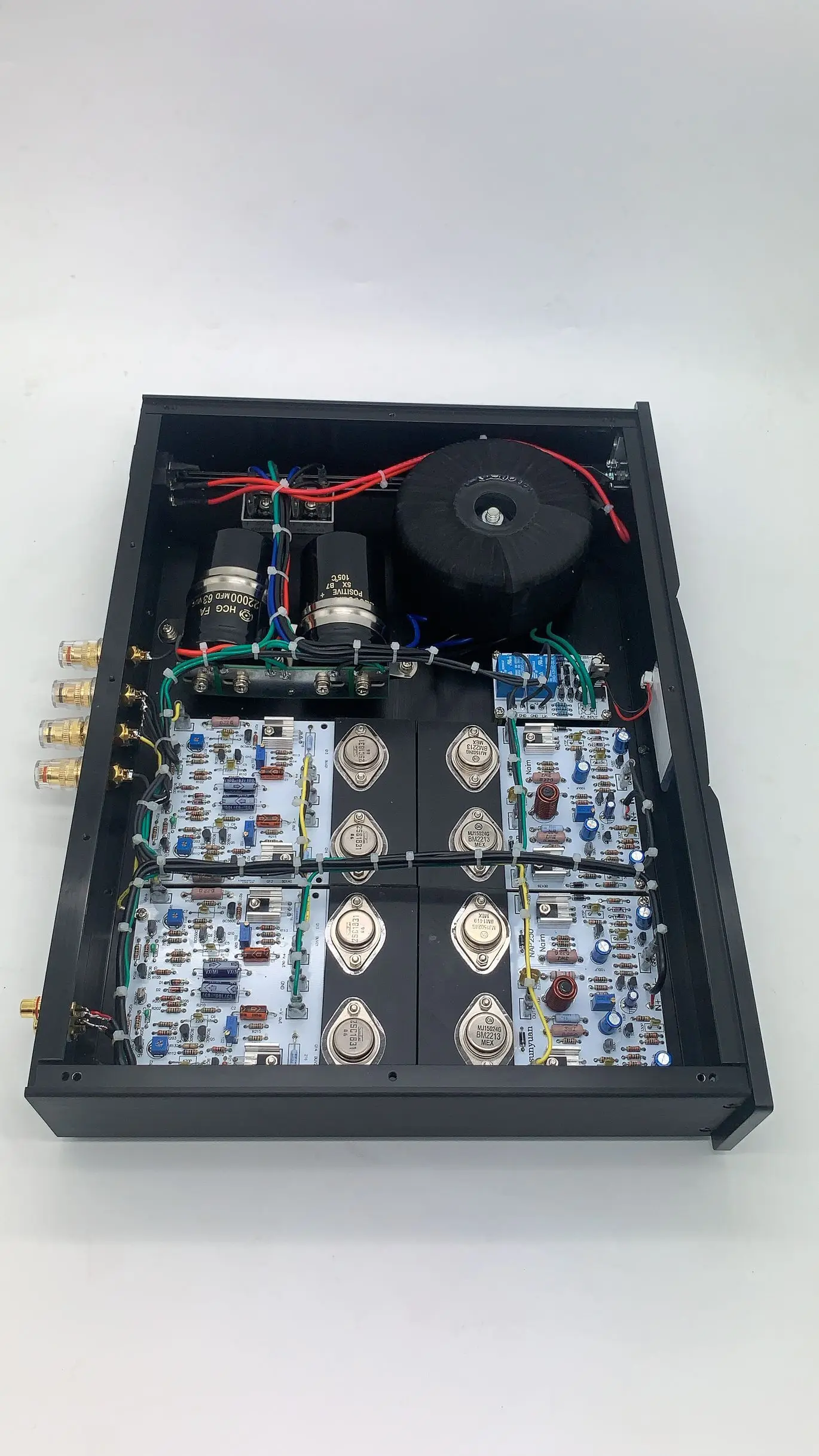 Новая готовая база стереоусилителя мощности SY-N250 на усилителе мощности NAIM NAP250