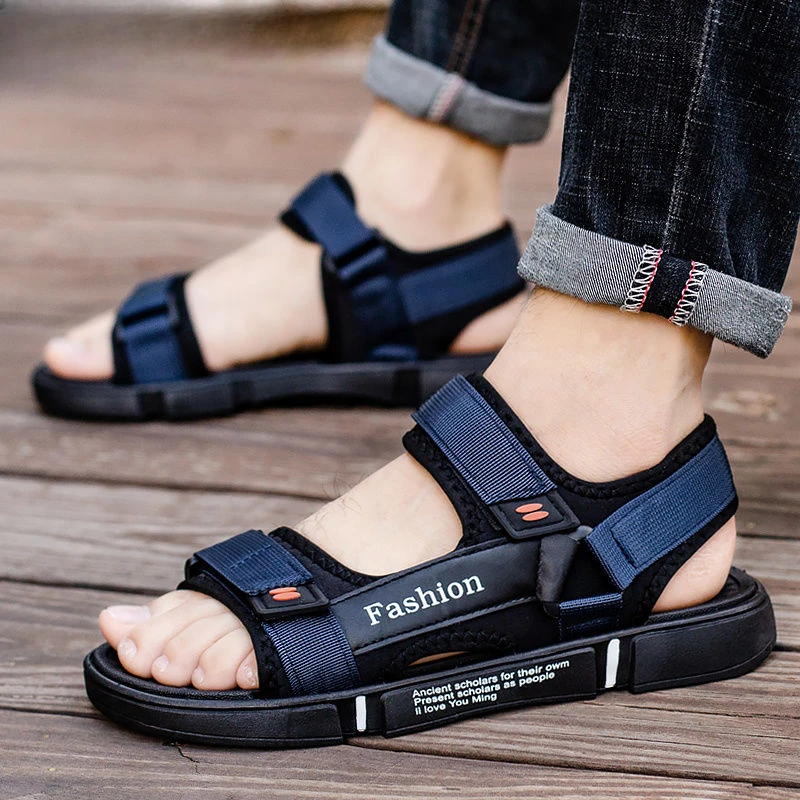 Indoor Ankle Wrap Male Shoe Height Beach Slippers Men\'s Sandal with Platform Open 2024 Styles New Design Eva Stylish Arrival V