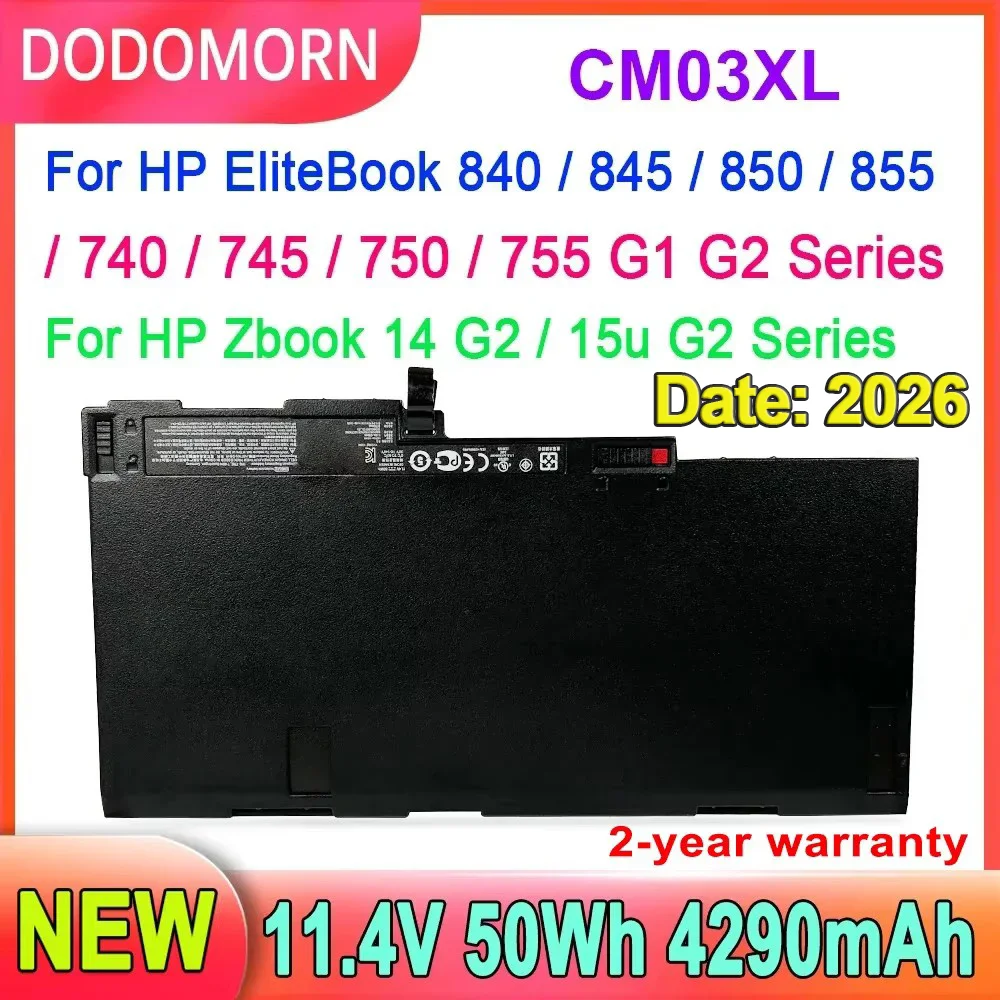 CM03XL-batería para ordenador portátil HP EliteBook 840, 845, 850, 740, 745, G1, G2 Series, HSTNN-DB4Q, LB4R, E7U24AA, 750-716724, novedad