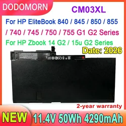 NEW CM03XL Laptop Battery For HP EliteBook 840 845 850 740 745 750 G1 G2 Series HSTNN-DB4Q HSTNN-IB4R LB4R E7U24AA 716724-171