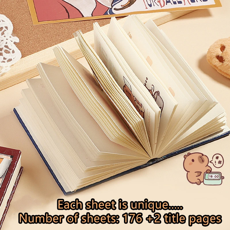 Creative Cute Capybara Notebook School Office Supplies Cartoon Funny Capybara Notebook Student Decompression Notebook Gifts
