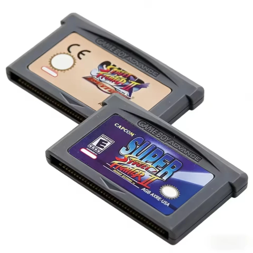 Retro GBA Game Cartridge Street Fighter 2 Game Card 32Bit USA/EUR Versions Classic Handheld Video Game Cartridge for NDS Console