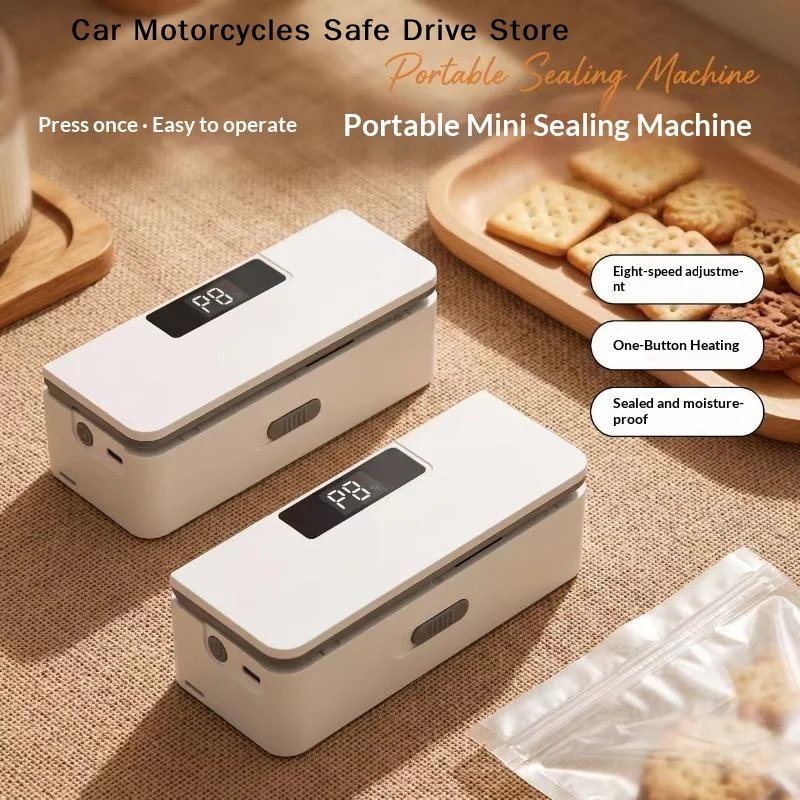 【M】Portable Mini Plastic Bag Sealer Heat Bag Sealing Machine Handheld Rechargeable Food Packaging Thermal Sealer For Kitchen Use
