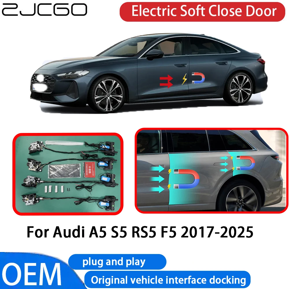 

for Audi A5 S5 RS5 F5 2017-2025 Car Automatic Electric Soft Close Door Closer System OEM Plug and Play Comfort Closing