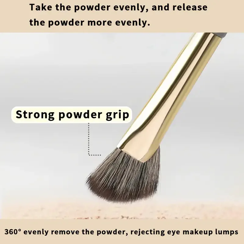 مجموعة مكياج مكونة من 13 قطعة مكياج مطلية بالذهب، شفرة ظلال العيون، فرشاة غطاء الشعر الناعمة، أدوات التجميل