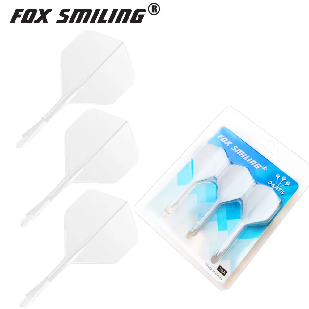 Fox Smiling 3pcs Dart Flight With Dart Shaft In-one 2BA Screw Durable Anti-fall Professional Dart Accessories