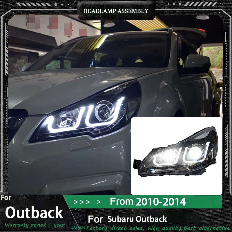 

Стайлинг автомобиля для фар Subaru Outback 2010-2017 Legacy, фара DRL, указатель поворота, ближний свет, линза проектора