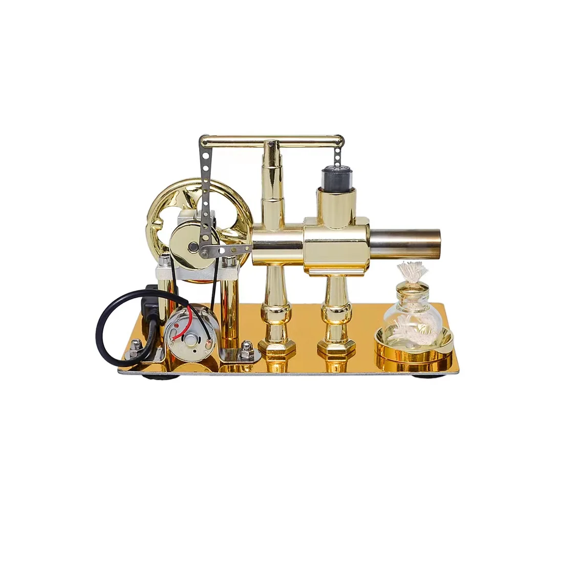 Stirling engine generator steam engine physics experiment science science production invention toy model small