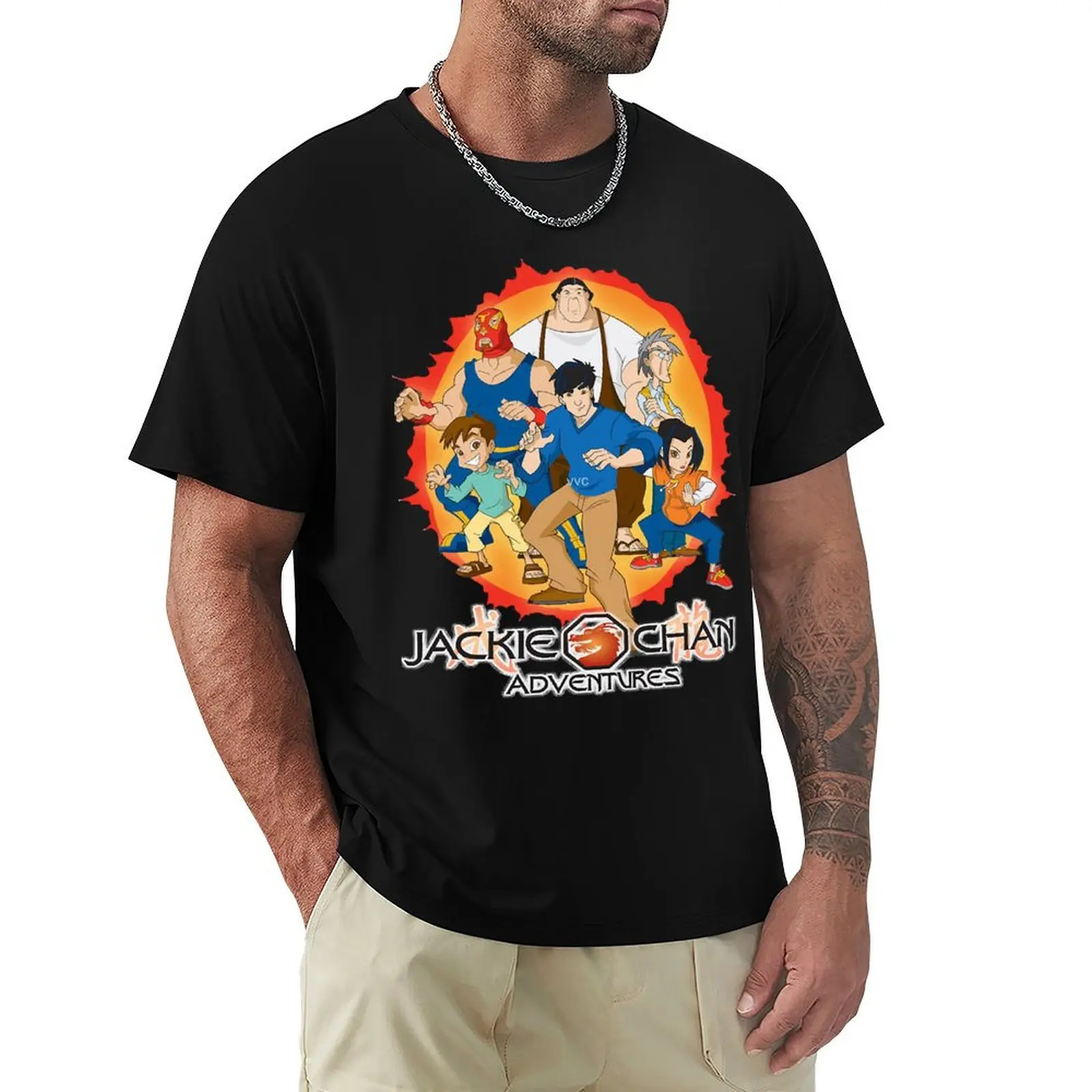 Mens My Favorite Jackie Actor Chan Director Retro Vintage T-Shirt Sports Casual Breathable Tee Shirt