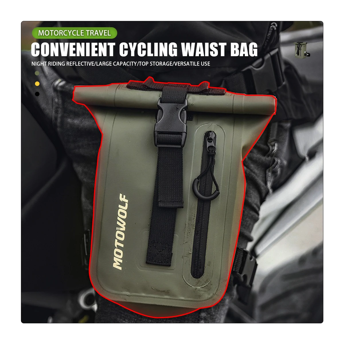 NEW Motorcycle Drop Waist Leg Bag Thigh Belt Hip Bum Waterproof Motorbike Tactical Travel Cell/ Mobile Phone Purse Fanny Pack