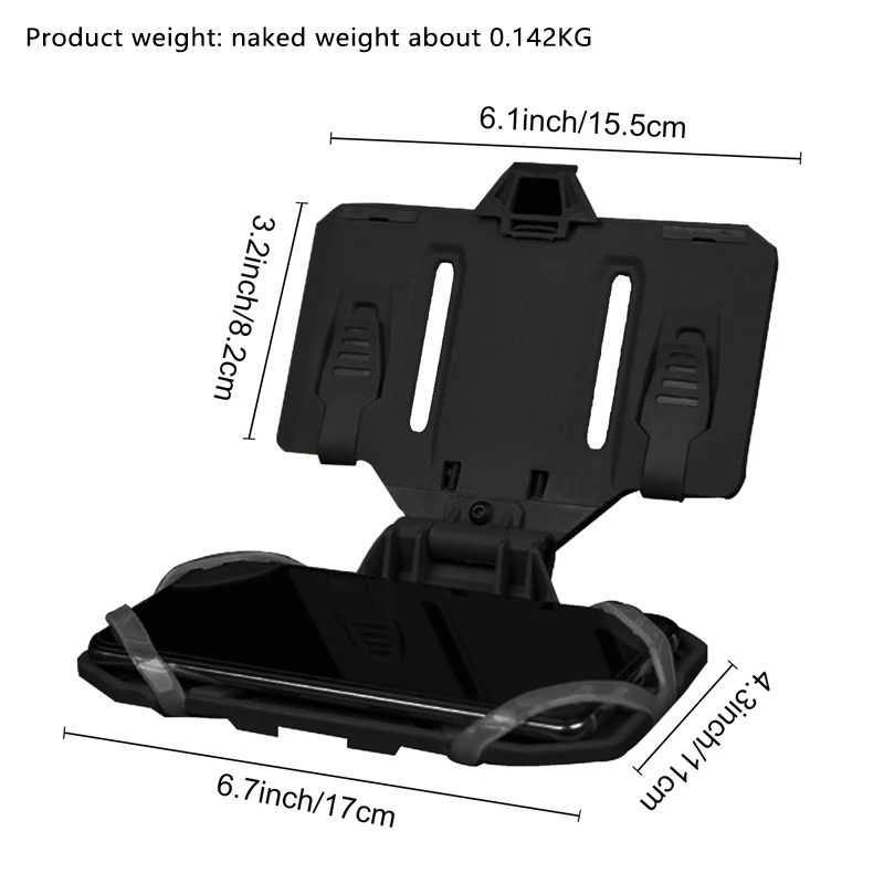 Multi-function mounted Tactical vest chest mounted universal chest mobile phone board carrier folding navigation board holder