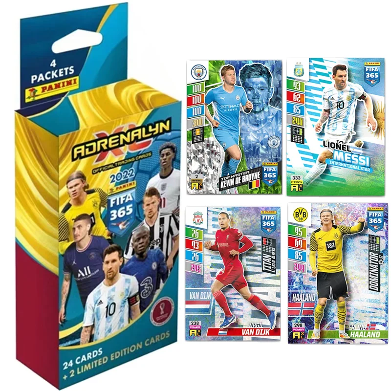 

Официальная коллекционная коробка PANINI 2022, FIFA 365, ограниченная серия футбольных коллекционных карточек с автографом, памятью Opportunities