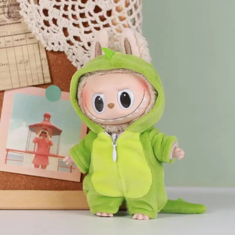 

for 17cm Labubu Doll Clothes Dinosaur Costume for V1 V3 Doll the Monster Role Play for Christmas New Year Gift