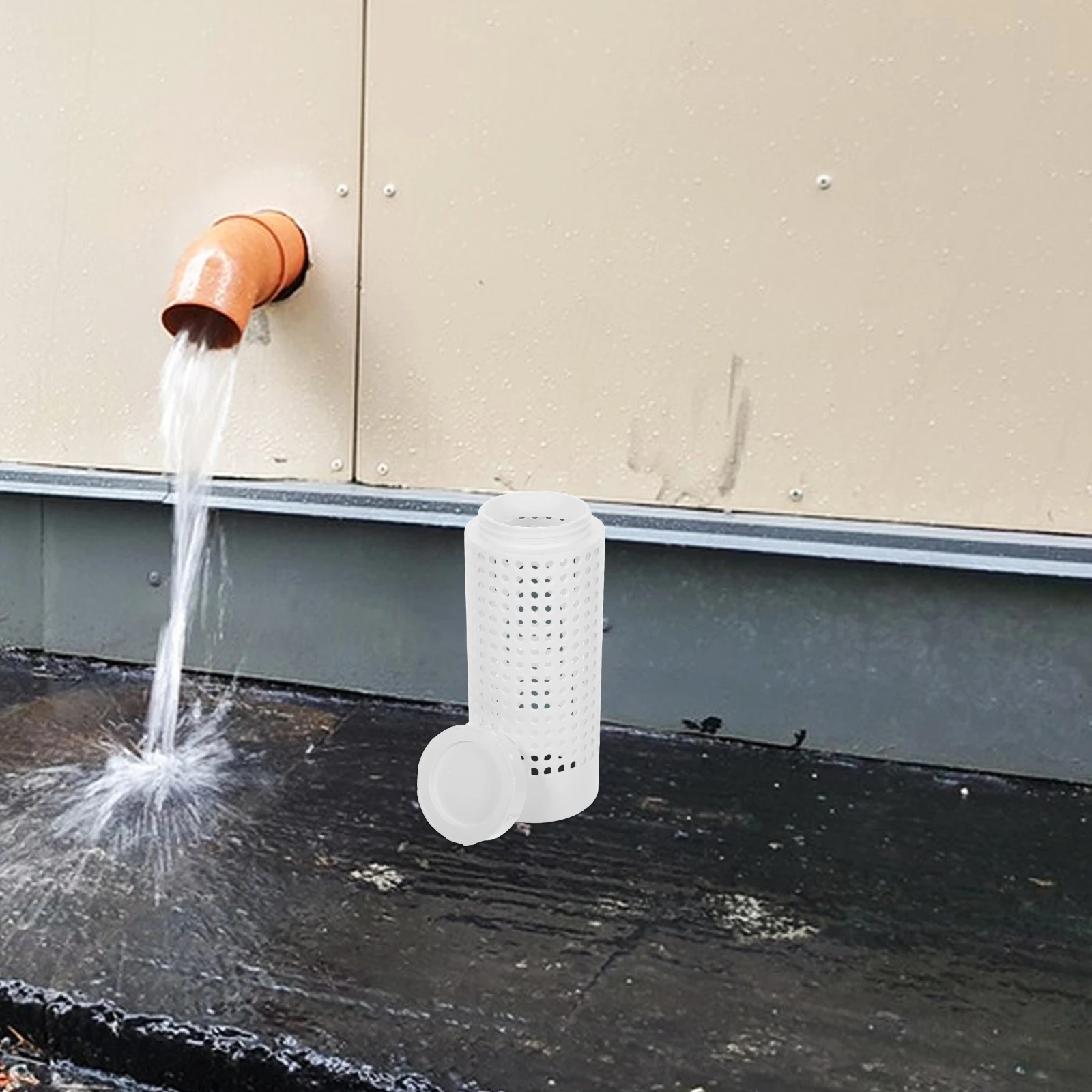 

Универсальная дренажная сетка-фильтр 104 мм для систем водосточных желобов, прочный, простой в установке, адаптер для слива на палубе, дождевая вода