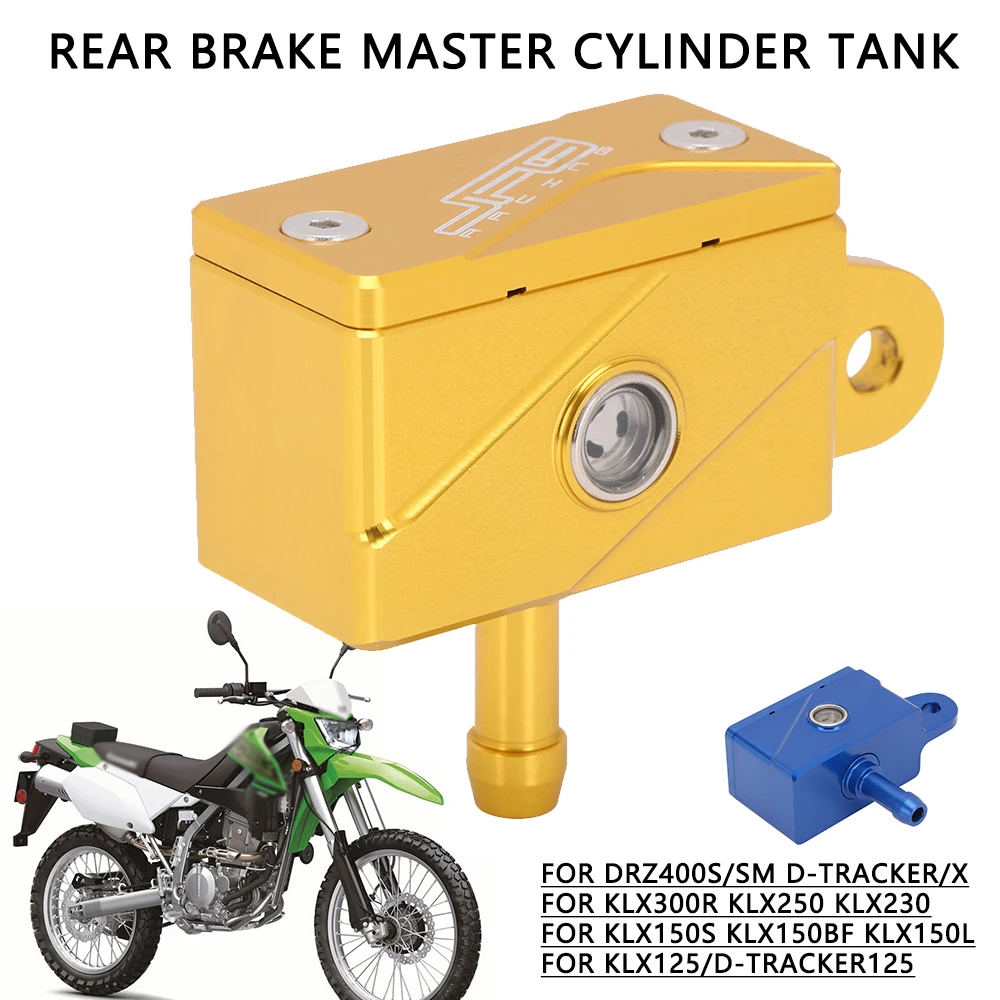 Für Suzuki DRZ400S DRZ400SM Für KAWASAKI KLX 125 250 230 KLX300R CNC Hinten Hauptbremszylinder Reservoir Abdeckung Tank Motorrad