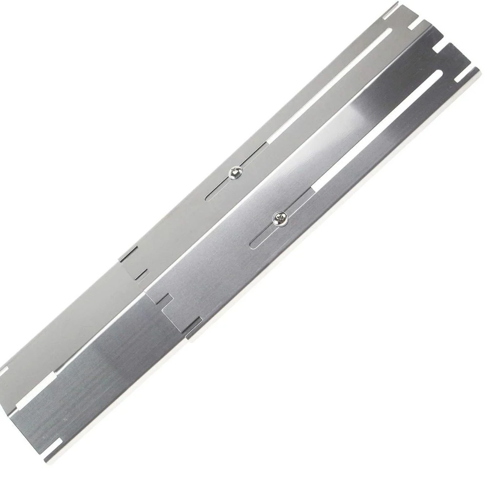 Porcelain Steel Enamel Heating Plate Guard for 84004 Gas Grills Adjustable 11.75-21 Inch Flame Tamer with 3 Fire Plates