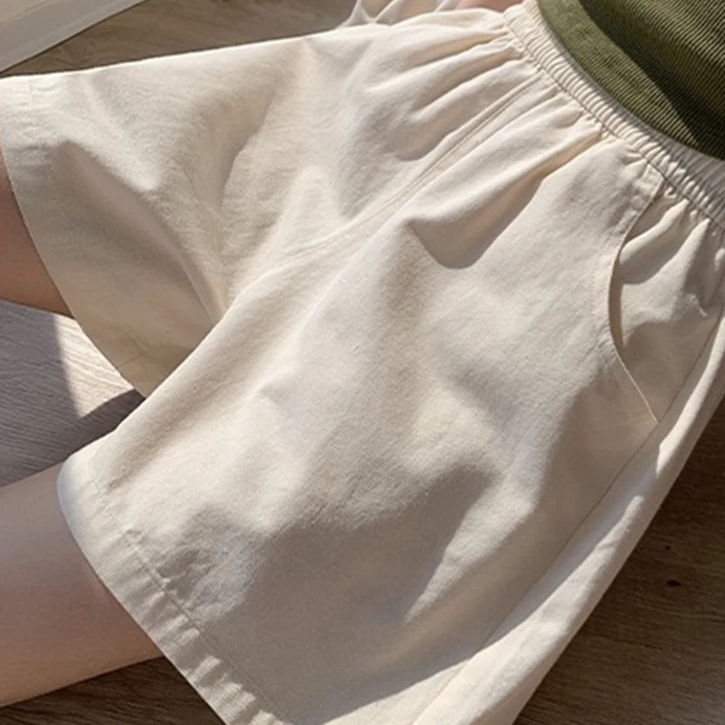 Fashionable Casual High Waisted Loose Wide Leg Sports Shorts For Women