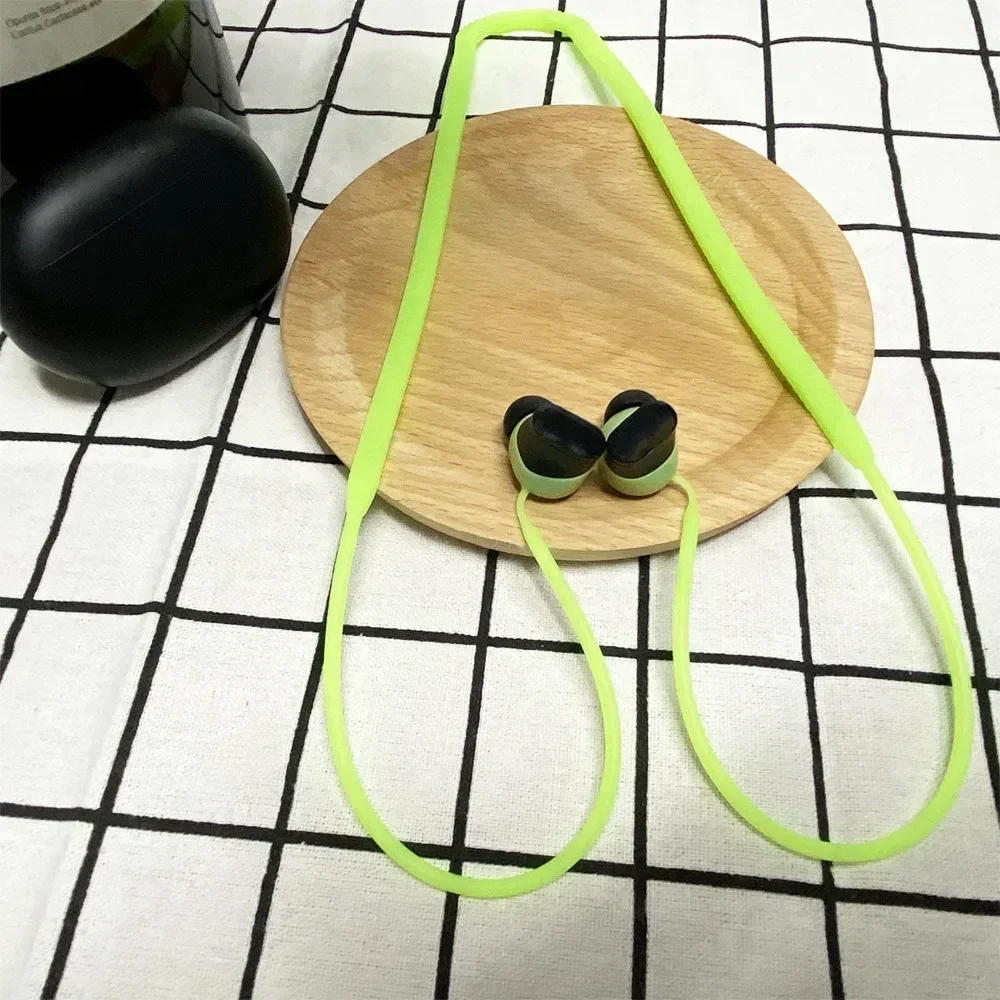 Silicone Anti-Lost Rope Neck Lanyard For Beats-Studio Buds Bluetooth Headset Drop