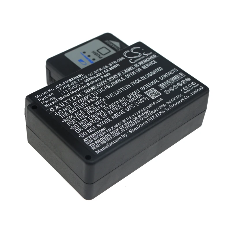 Ni-MH Equipment, Survey, Test Battery for Fujikura,13.2v,4000mAh,FSM-50S FSM-50R Arc Fusion Splicer,TYPE-37 BTR-08 BU-66S