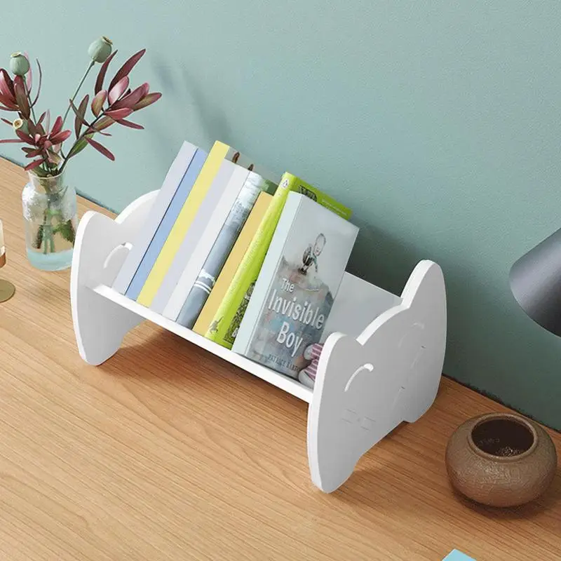 Simple Desktop Bookshelf Magazine Rack home Office Documents Books Storage Shelf Student Economy Stand Utility Organizer