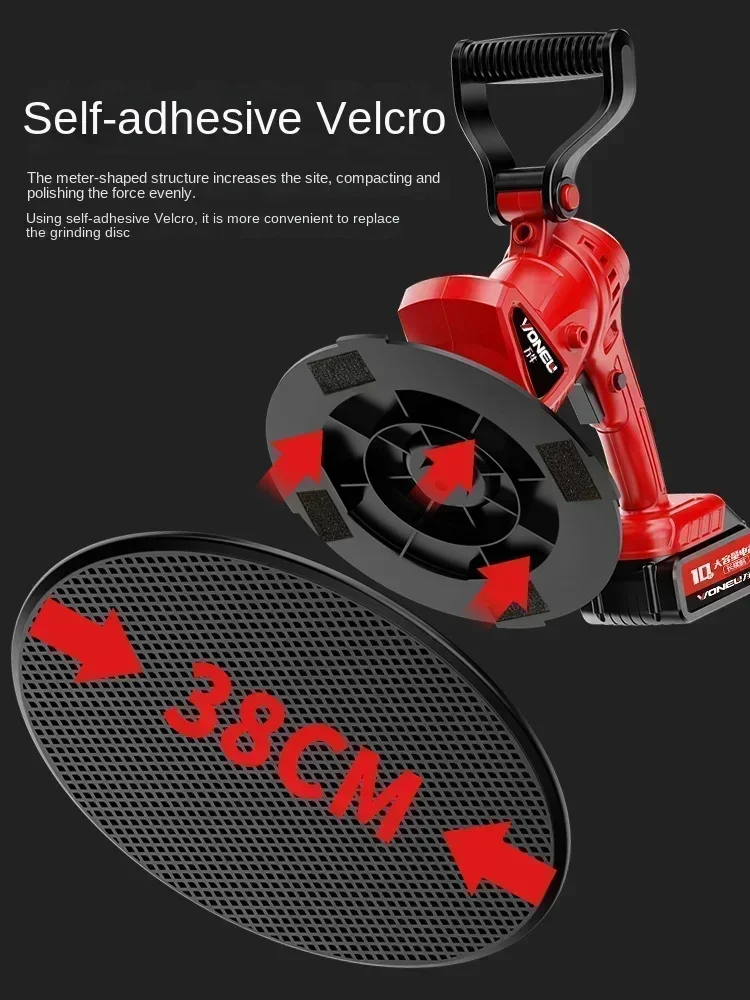 110V/220V Multi-Functional Cement Mortar Smoothing Machine Lithium Wall Putty Trowel Hand-Held Electric Grinding Polisher  CK