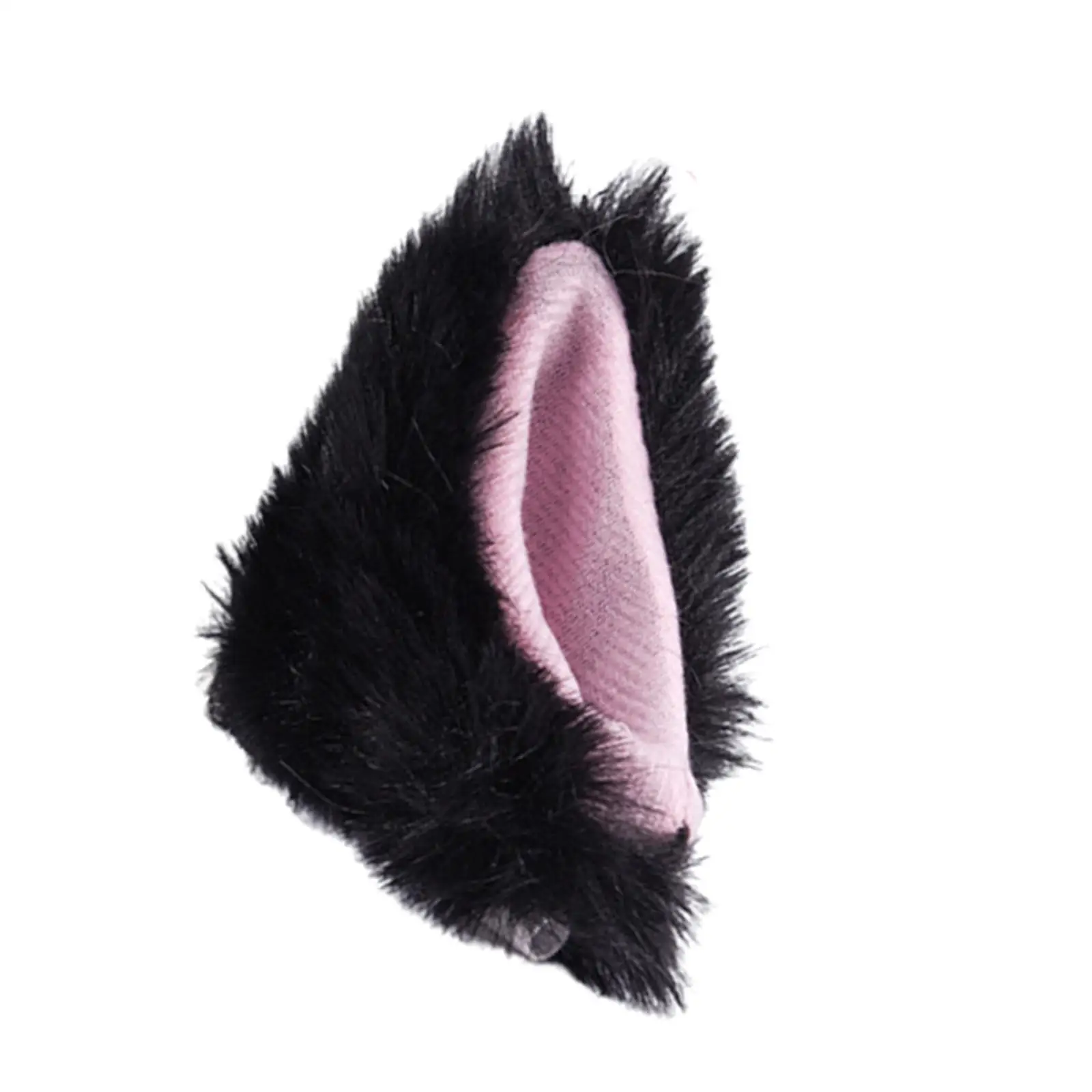 Plush Ear Shaped Hat Sticker Helmet Accessory Novelty Decoration for Motocross Ski Snowboard
