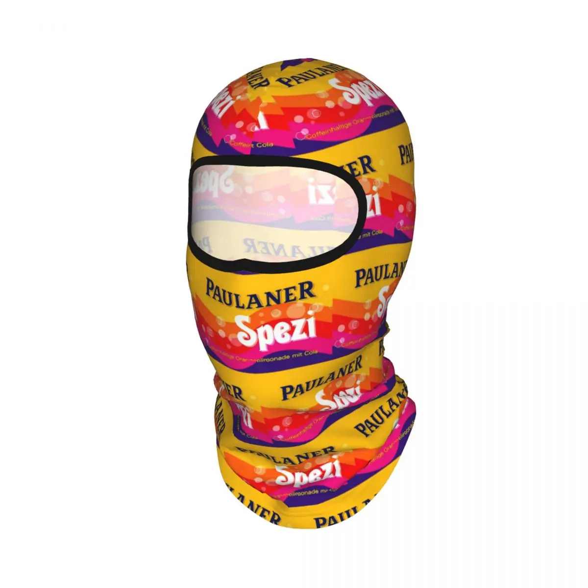 Paulaner Spezi Germany Soda Drink Breathable Thin Balaclava Full Face Mask Sun Protection Neck Gaiter For Motorcycle Fishing