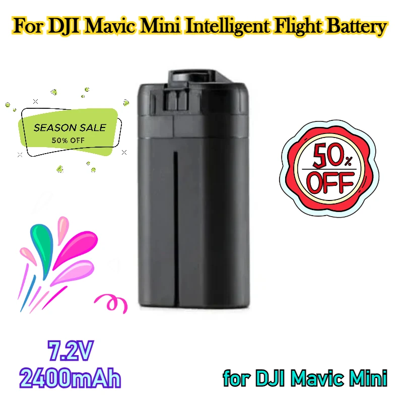

Upgraded 7.2V 2400mAh High-Capacity Battery for DJI Mavic Mini Series Intelligent Flight Battery,Capacity Flight Time 30 Minutes