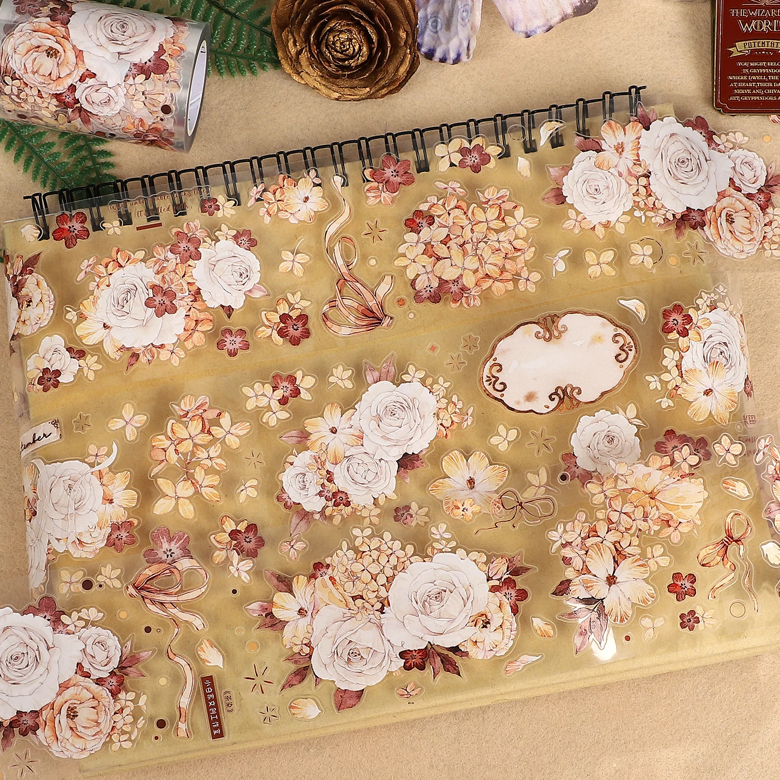 60Mm*6M Vintage Flo… - image