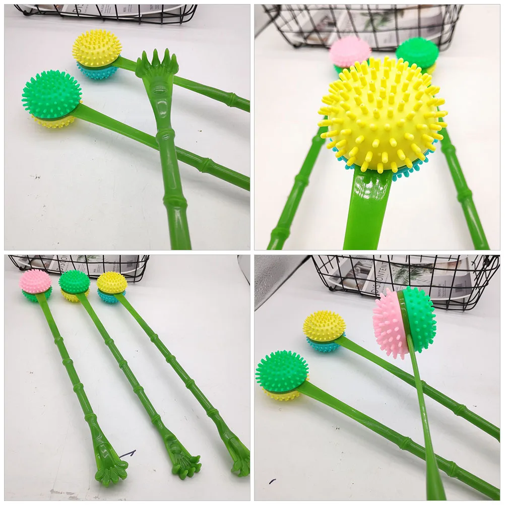 

2Pcs Plastic Back Scratcher Long Handle Back Massage Tool Portable Ergonomic Scratch Relief Stick for Adults Travel Home Use