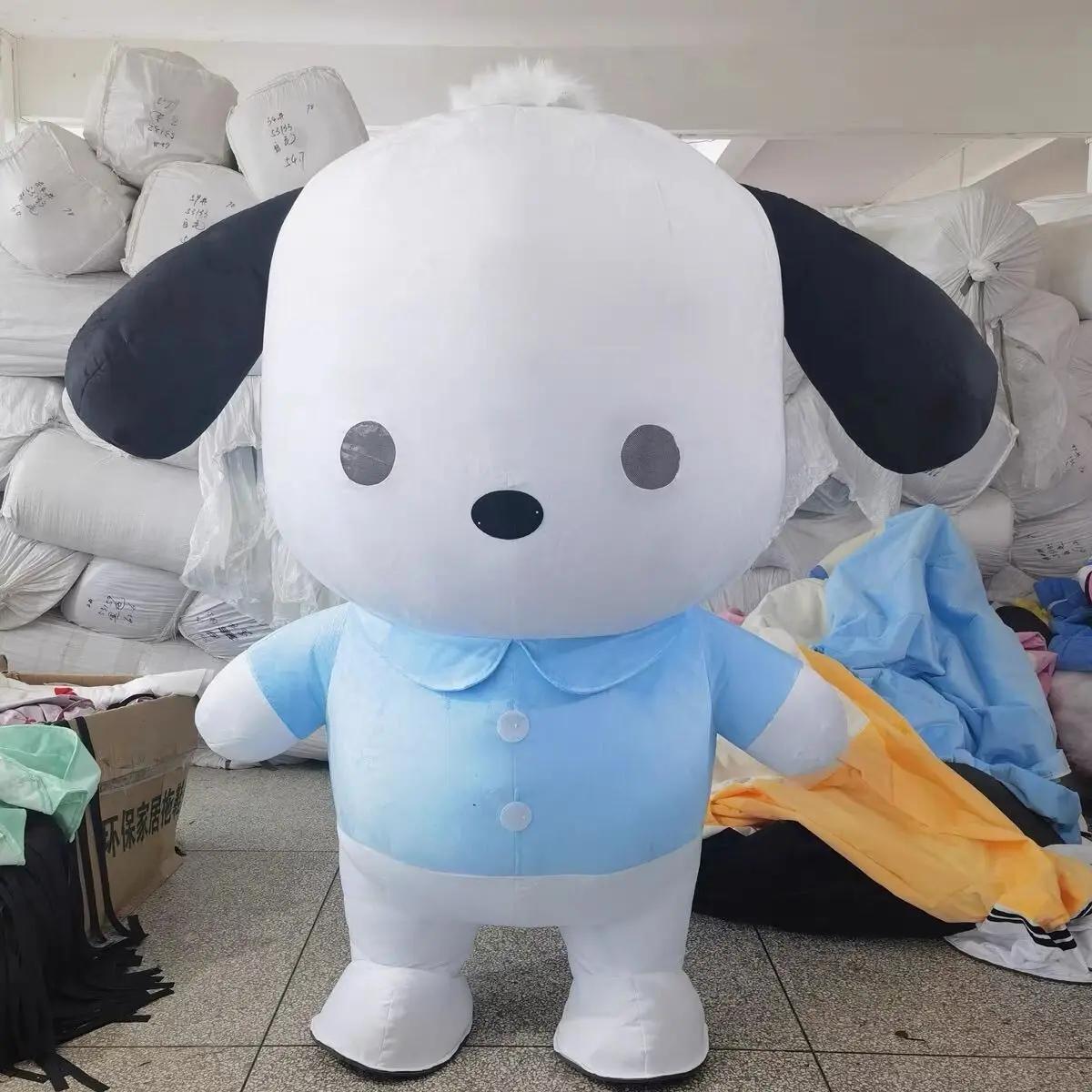 

Adult Inflatable Sanrio Kulomi Cartoon Puppet Costume Anime Melody Kulomi Theme Event Carnival Stage Show Performance Props