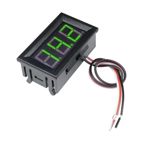 0.56 "digital LED display 3 digit DC 4.5V-30V voltmeter tester tiga kabel dengan shell voltage surface plate voltage tester