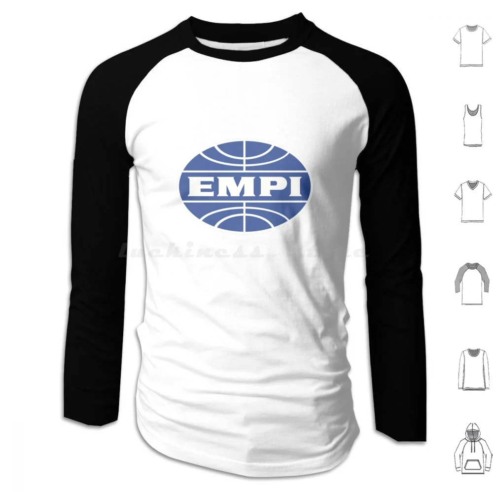 Vintage Empi Logo Design Hoodies Long Sleeve Automotive Auto Car Cars Racing Race Car Drag Racing Vintage Classic