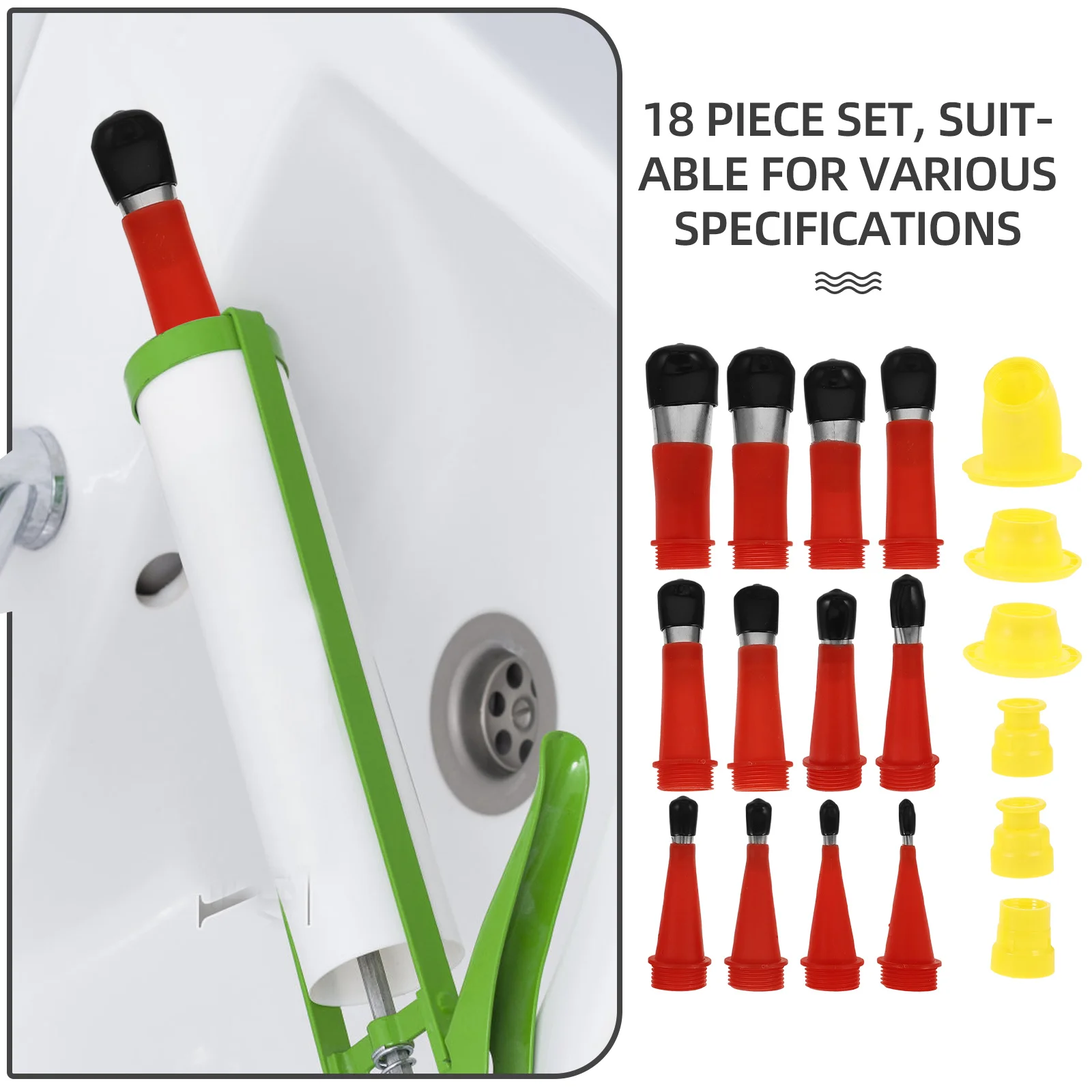 

1Set Metal Caulking Nozzle Applicator Kit Easy Use Caulk Tool for Gap Filling and Sealing Caulking Nozzle Tips