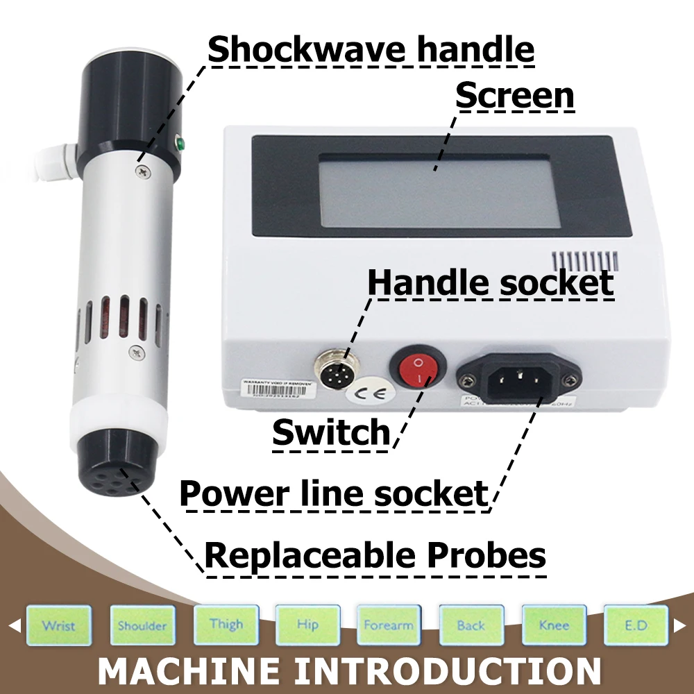 300MJ Shockwave Therapy Machine New Shock Wave Instrument For Erectile Dysfunction And Body Pain Relief Body Machine