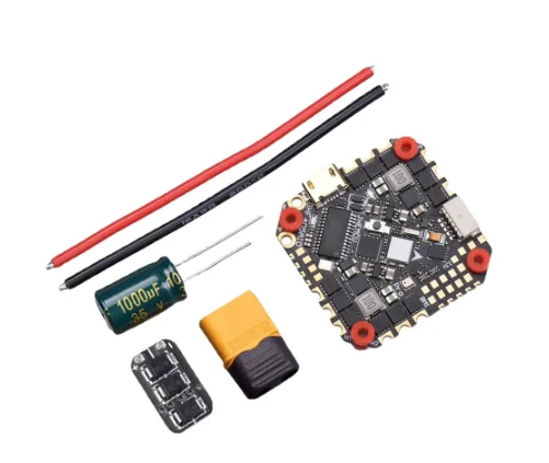 JHEMCU GHF405AIO-HD Betaflight F405 OSD pengendali penerbangan dengan 40A ESC PWM Dshot600 2-6s untuk tusuk gigi RC FPV Drone ba