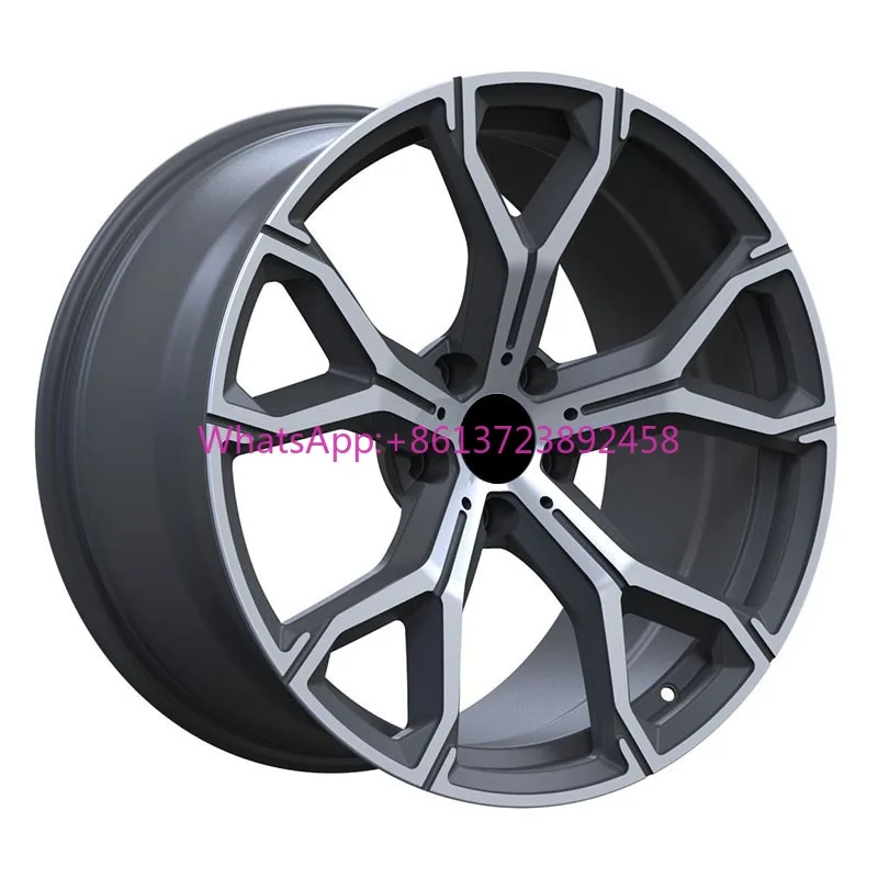 

High Quality Five Spokes 18 19 20 21 Inch Gun Grey Forged Alloy Wheel Rims for Bmw X5 X6 2021 New Model Rims