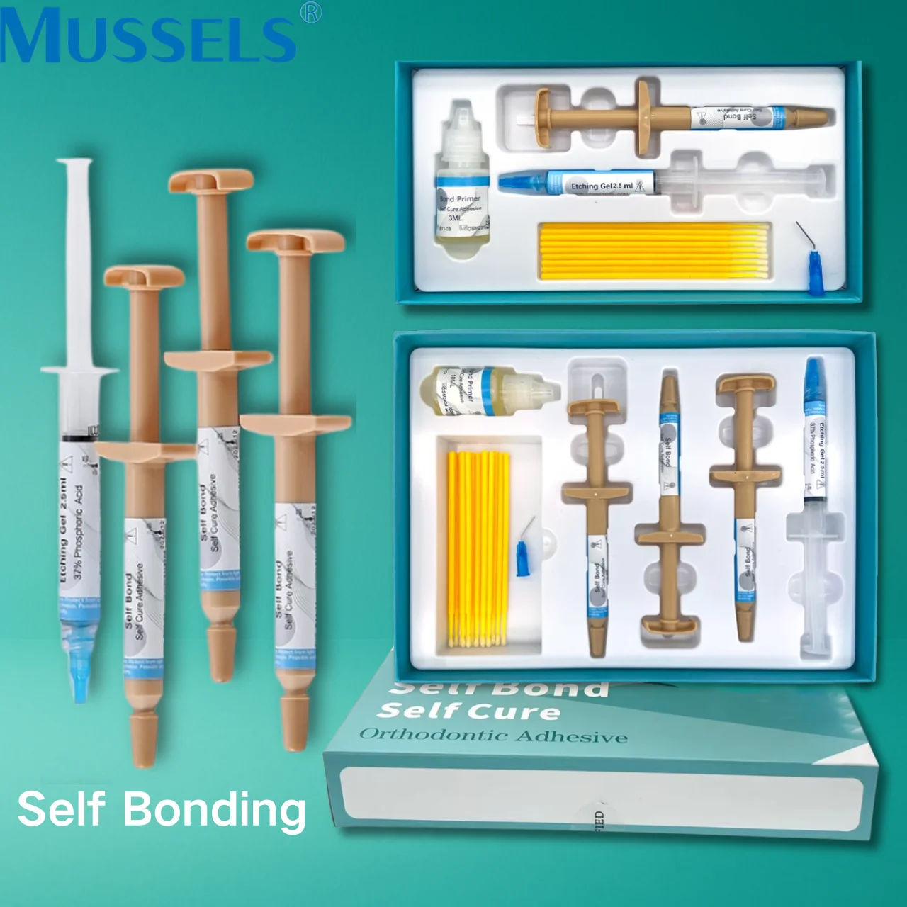 

Стоматологический ортодонтический самоклеящийся набор, смола, клей для прямого склеивания, праймер, Etchant, кислотный гель для брекетов для зубов, орто-стоматологический набор