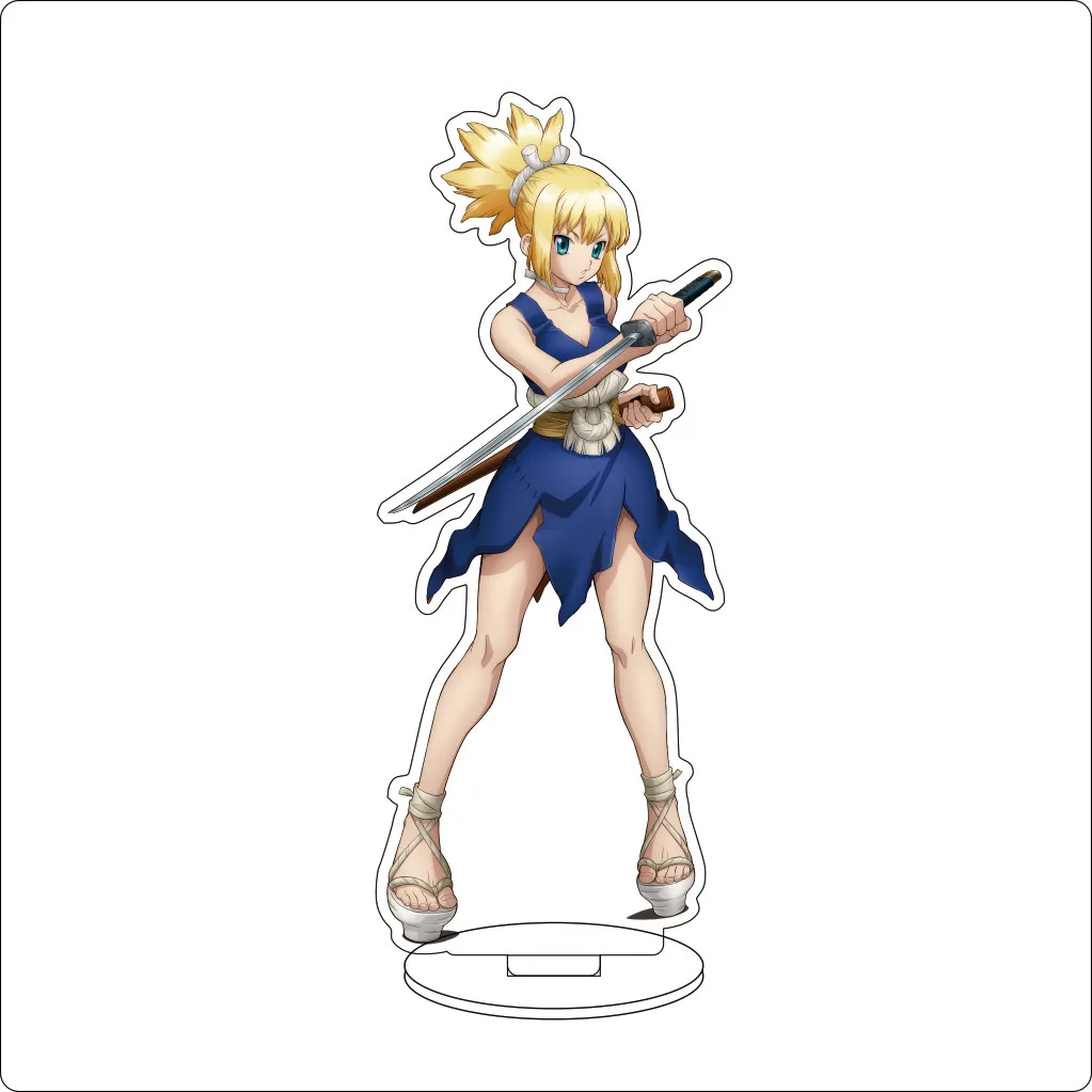 16 سنتيمتر أنيمي Dr.STONE تأثيري الاكريليك حامل الحلي روري كروم العنبر Ishigami Senkuu Ogawa Yuzuriha الشكل حامل هالوين هدية