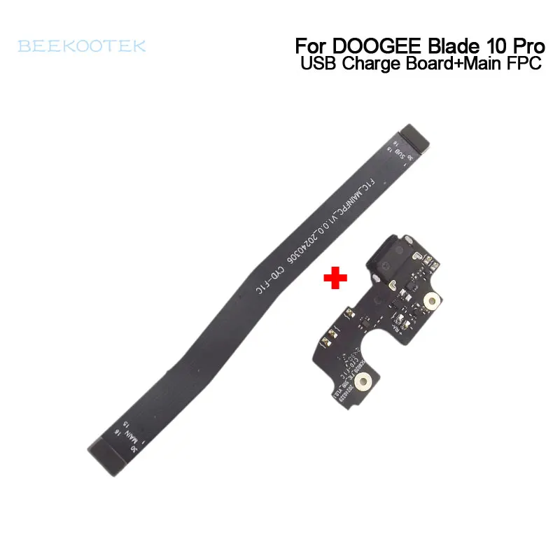 New Original DOOGEE Blade 10 Blade 10 Ultra USB Board Base Charging Port Board With Main FPC For DOOGEE Blade 10 Pro Smart Phone