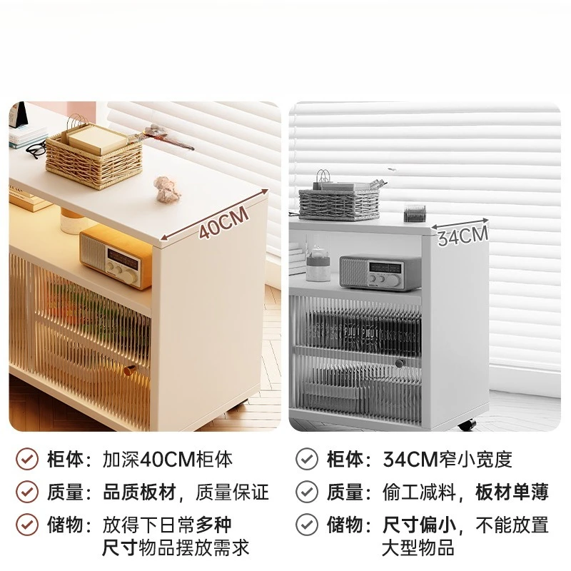 Dining side cabinet against the wall Integrated locker Household kitchen Storage cabinet Dust-proof