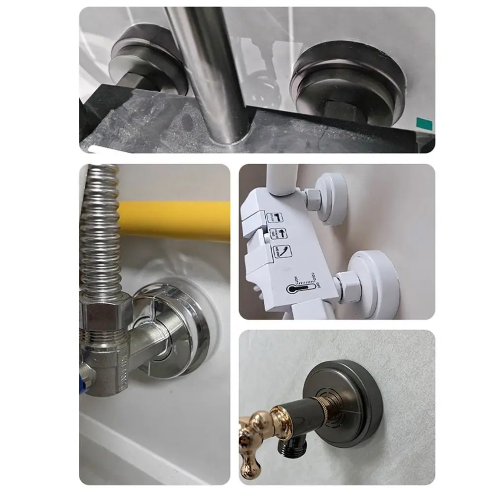 

Adjustable Showerhead Faucet Decoration Cover Scalable Durable Shower Water Pipe Covers Useful Wall Angle Valve Panel