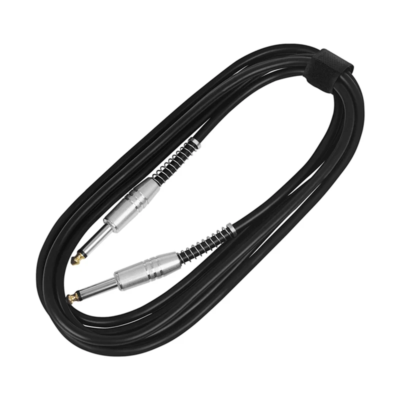 6.35mm Guitar Cable 5 Meters Folk Electric Box Guitar Bass Braided Noise Reduction Cable Audio Cable